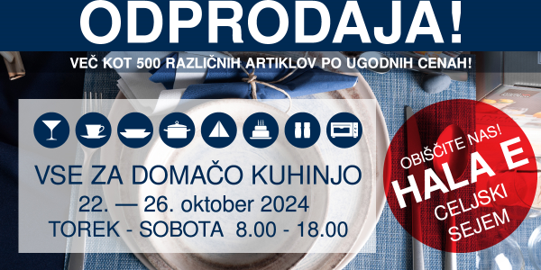 Odprodaja 2024 - vse za domačo kuhinjo